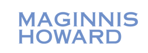 blue text that says maginnis howard